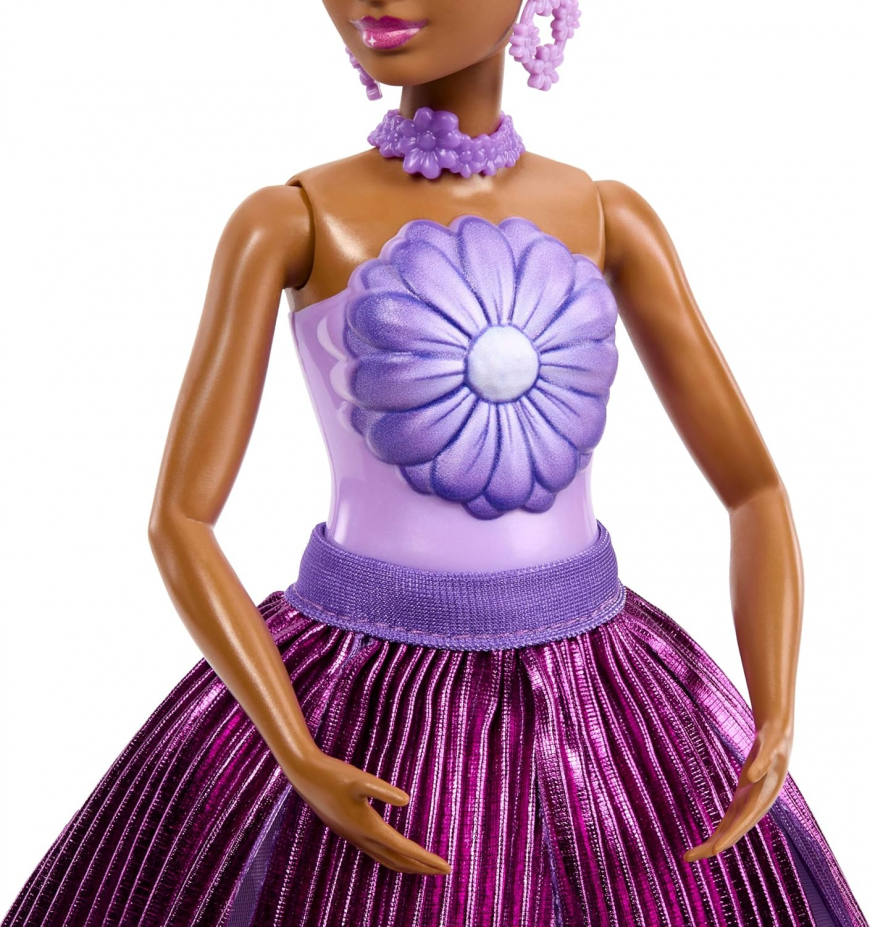 Barbie Petal Pop Flower reveal Purple doll