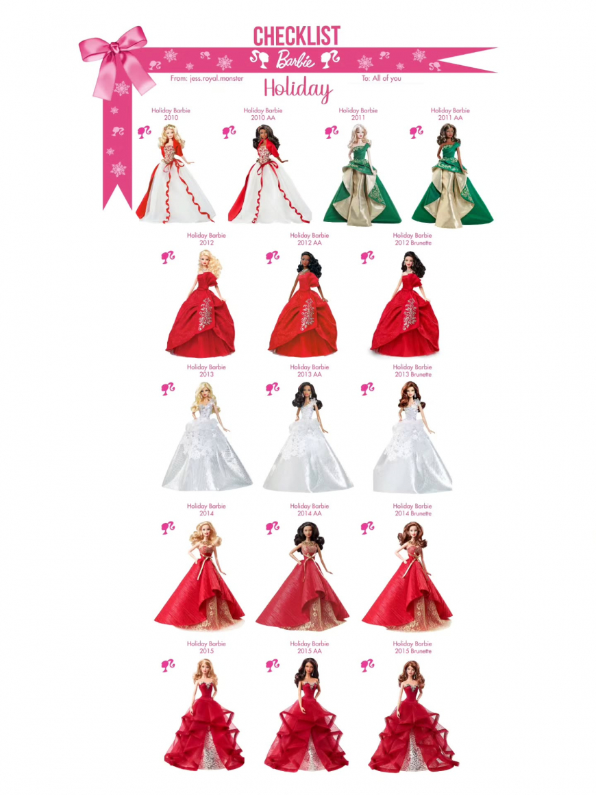 Holiday Barbie Checklist 1988–2025: A Complete Collector’s Guide