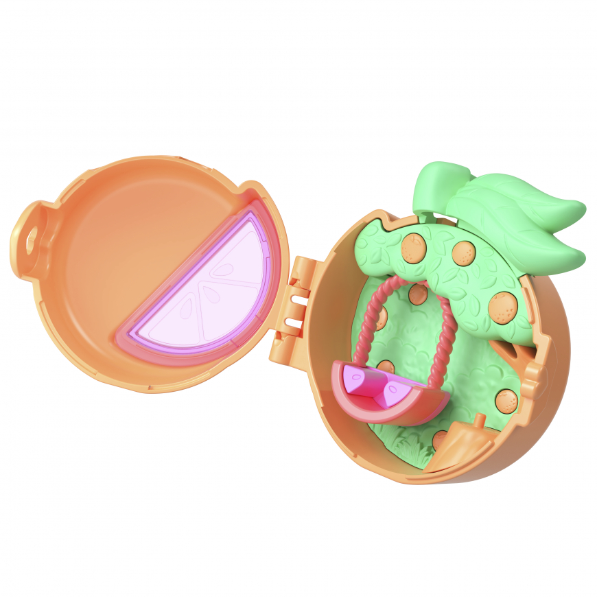 Polly Pocket Fruit Friend Reveal Orange