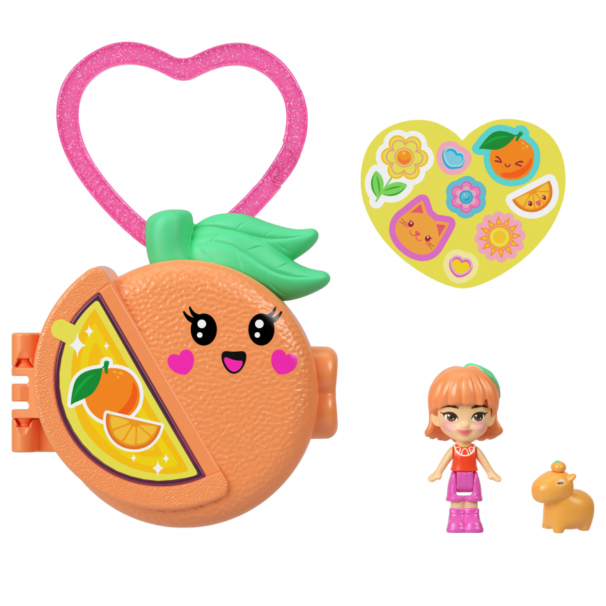Polly Pocket Fruit Friend Reveal Orange