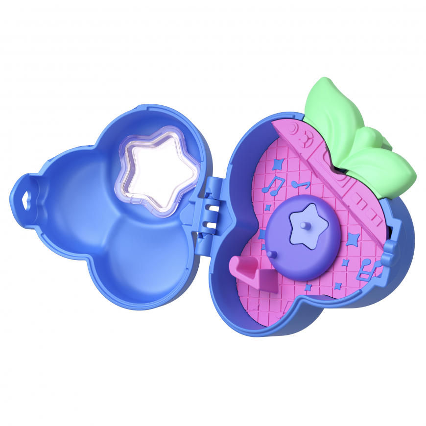 Polly Pocket Fruit Friend Reveal Blueberry