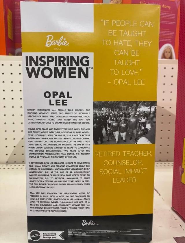 Barbie Signature Opal Lee doll