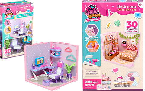 Suite Spaces sets - build, decorate, and customize a dollhouse