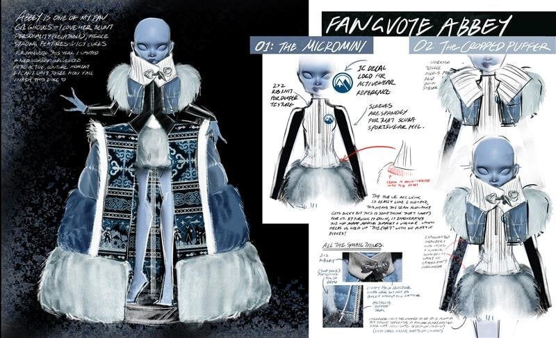 Monster High Fang Vote Abbey Bominable doll concept