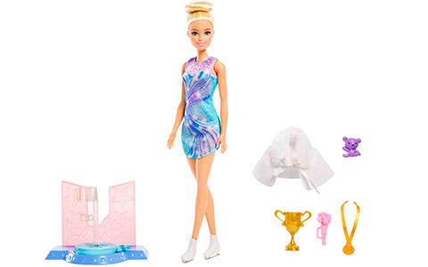 Barbie Ice Skating Doll with Spinning Platform