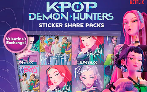 Kpop Demon Hunters Sticker Party Packs