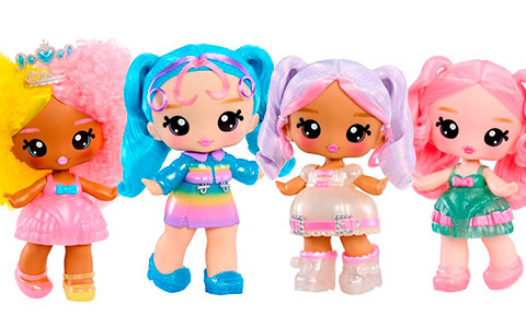New Yummiland Large dolls: Nia Candy Fluff, Britney Boba, Susie Sour Straw, Ava Ice Cream