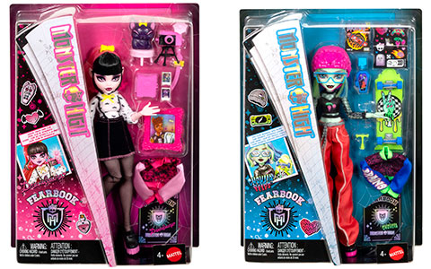Monster High Fearbook 2026 dolls: Lagoona Blue, Ghoulia Yelps and Draculaura