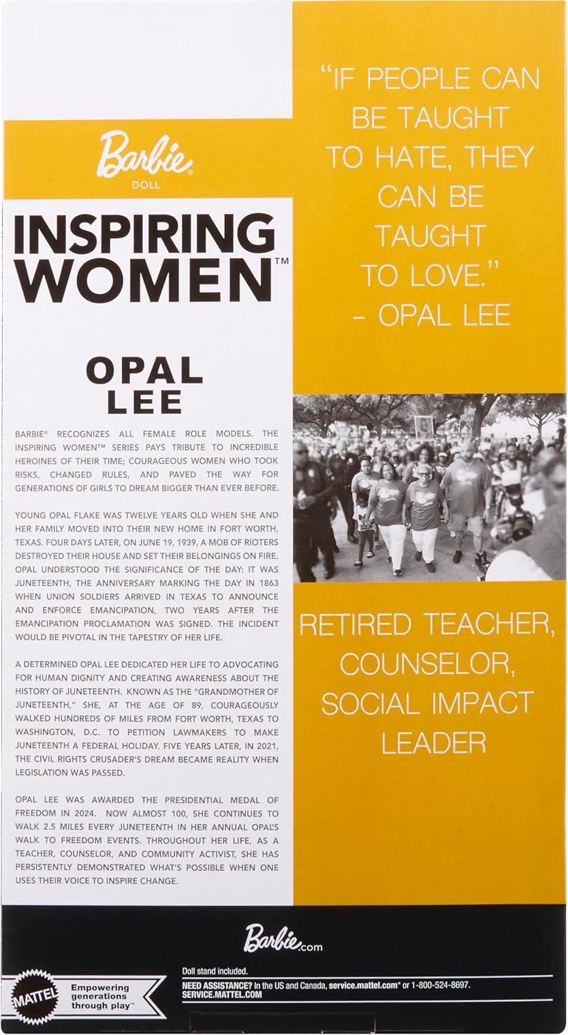 Barbie Signature Opal Lee doll