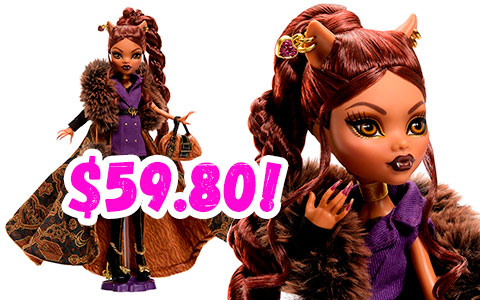 Monster High Skullector House of Wolf Clawdeen Wolf doll