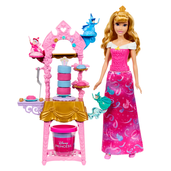 Disney Princess Aurora’s Cake Creations Fashion Doll with Dough