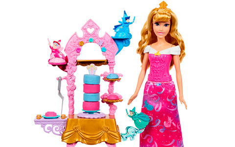 Disney Princess Aurora’s Cake Creations Fashion Doll with Dough