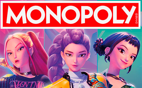 MONOPOLY KPop Demon Hunters trading game
