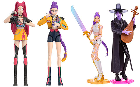 KPop Demon Hunters 6″ Action Figures HUNTRIX and the Saja Boys from Mattel