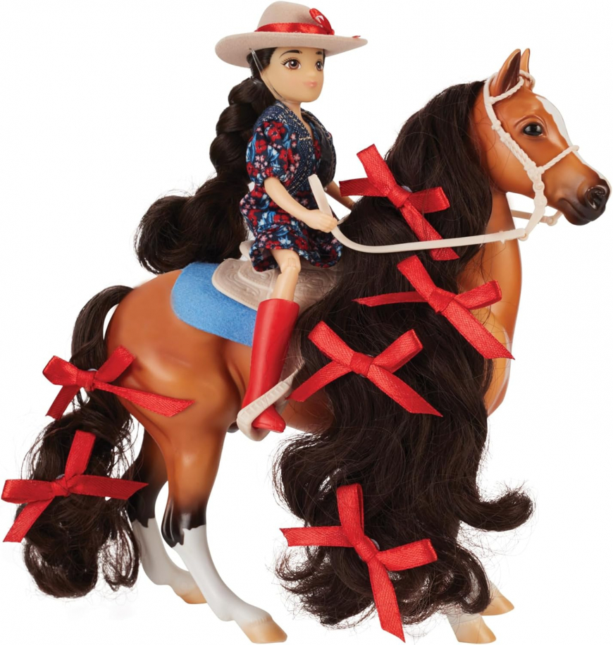 Breyer Horses Freedom Series Western Rider and Bay Pony