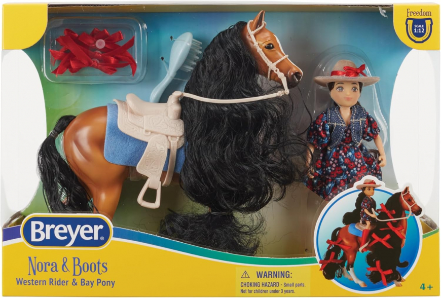 Breyer Horses Freedom Series Western Rider and Bay Pony