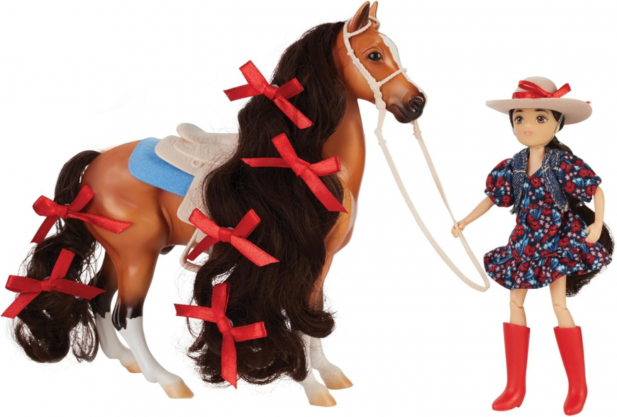 Breyer Horses Freedom Series Western Rider and Bay Pony