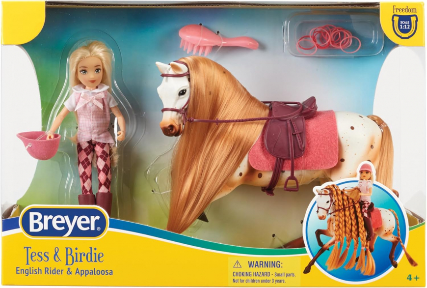 Breyer English Rider and Unicorn Twila and Appaloosa doll