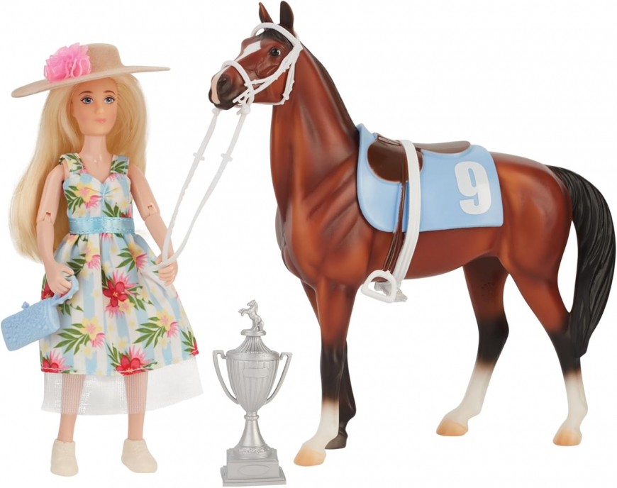 Breyer Winner’s Circle Gift Set Tinsley & Buttercup Breeze