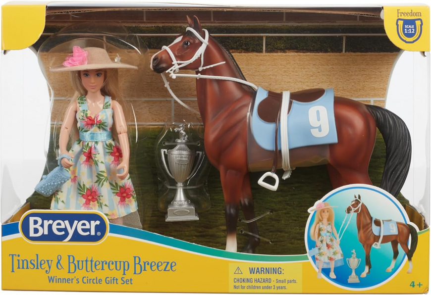 Breyer Winner’s Circle Gift Set Tinsley & Buttercup Breeze