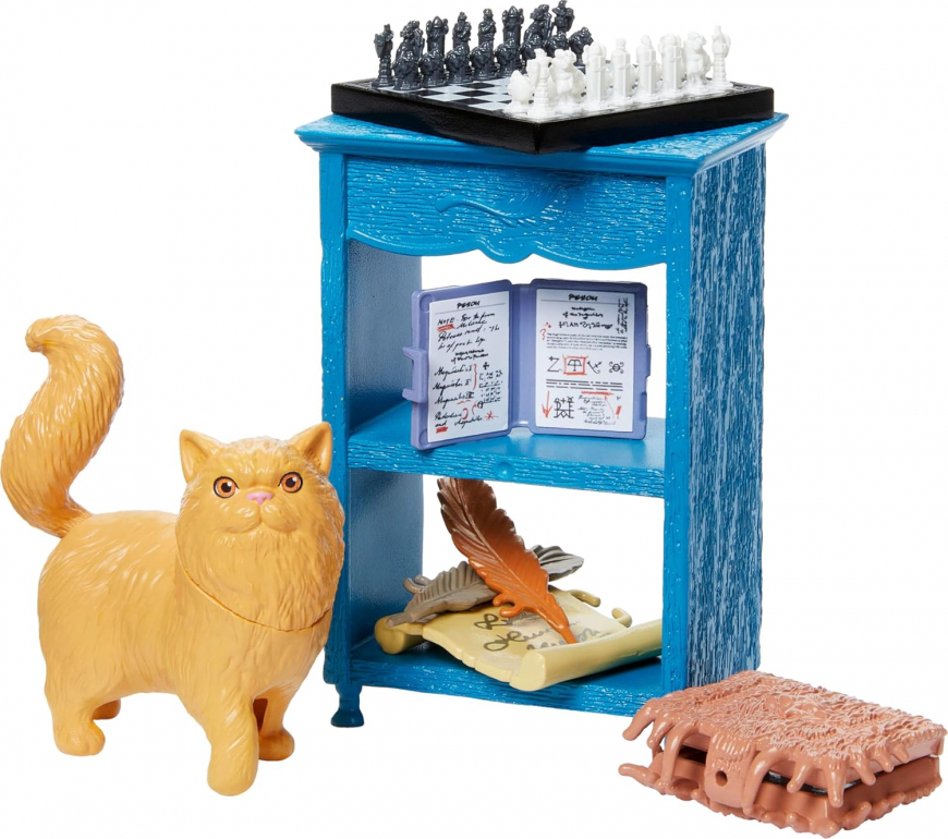 Mattel Diagon Alley Collectible Shops Scribbulus doll set