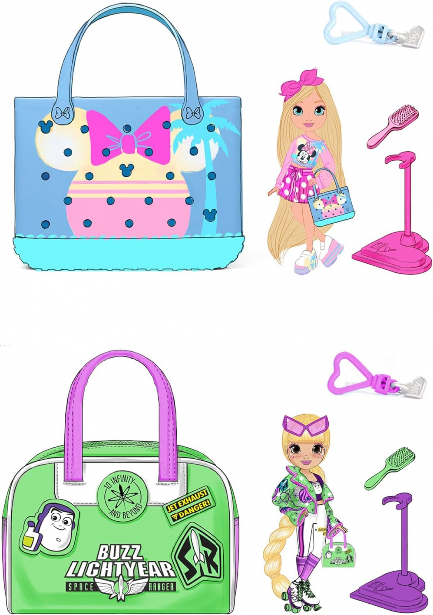 Disney ILY Teenies Bundle 2-pk Series #3 Minnie (Pastel) & Buzz Lightyear dolls