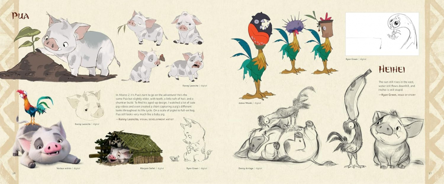 Disney The Art of Moana 2 art book