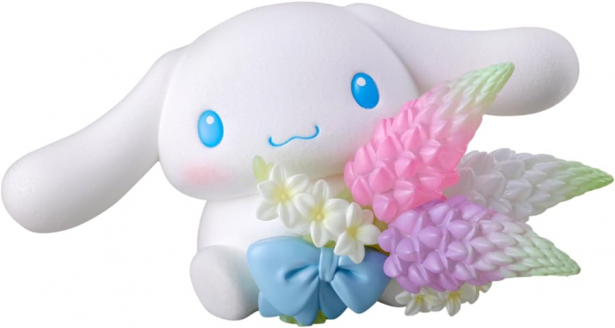 Cinnamoroll mofamofy figure with Lupinus & Freesia bouquet
