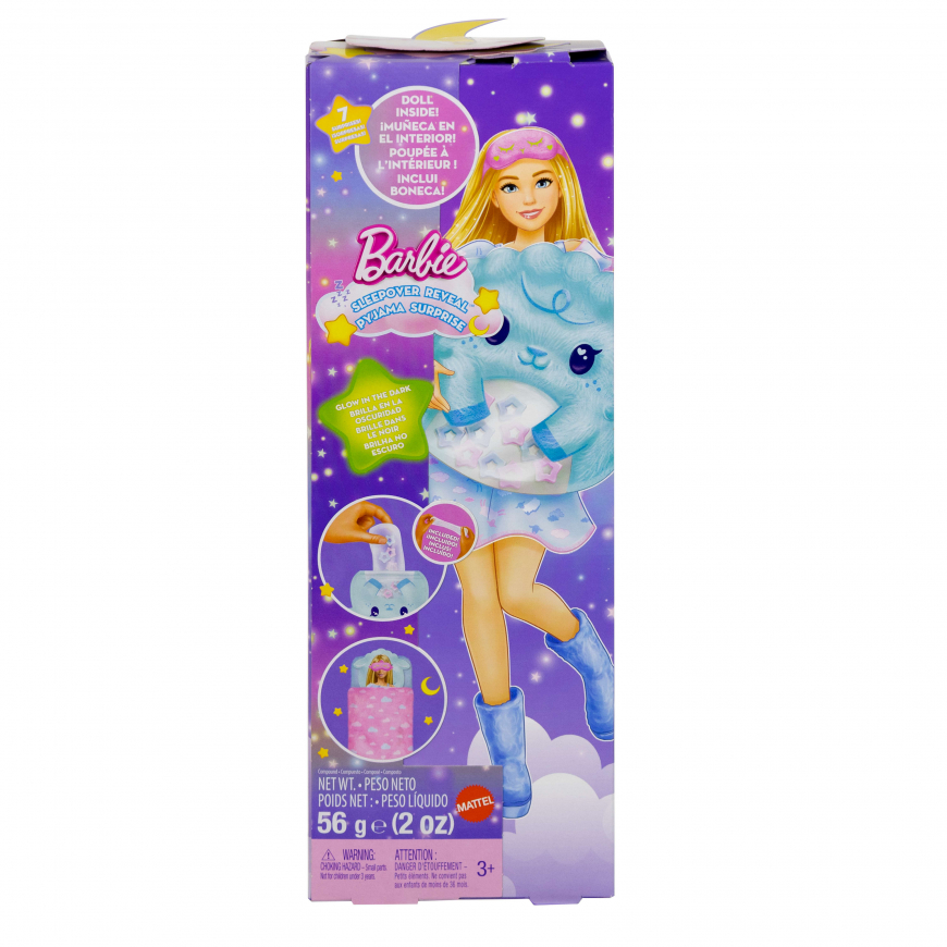 Barbie Sleepover Reveal Pyjama Surprise dolls 2026