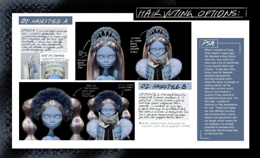 Monster High Fang Vote Abbey Bominable doll concept