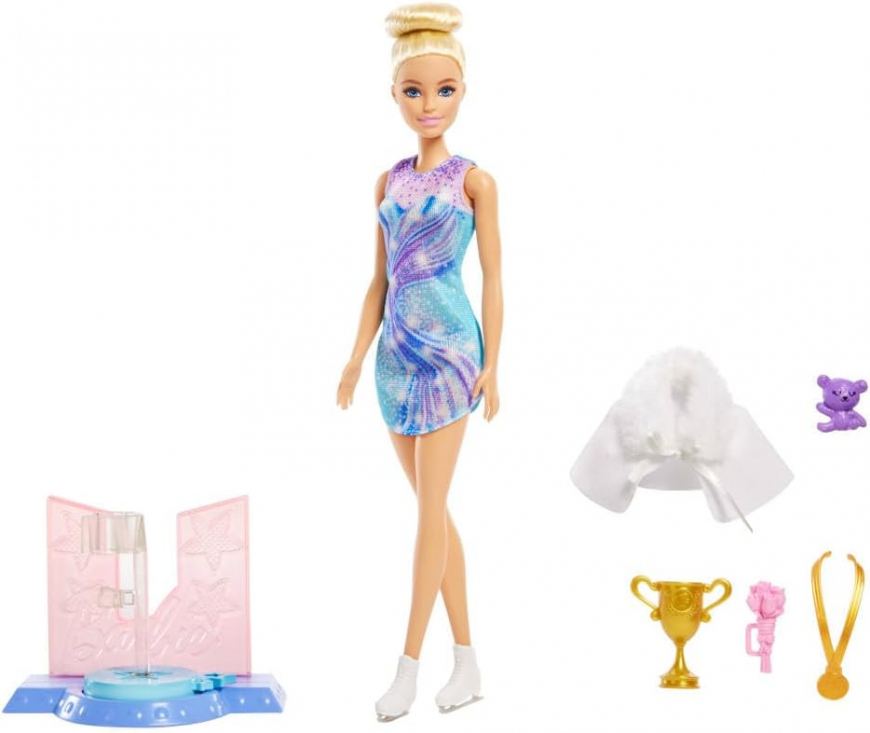 Barbie Ice Skating Doll with Spinning Platform
