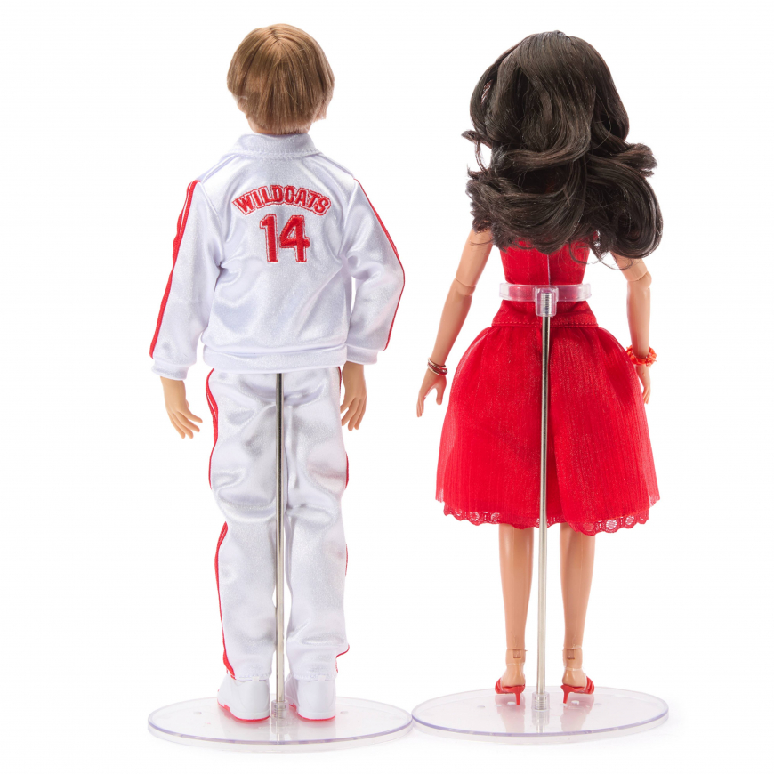 Disney Store High School Musical 20th anniversary Troy Bolton and Gabriella Montez 2 pack limited edition dolls