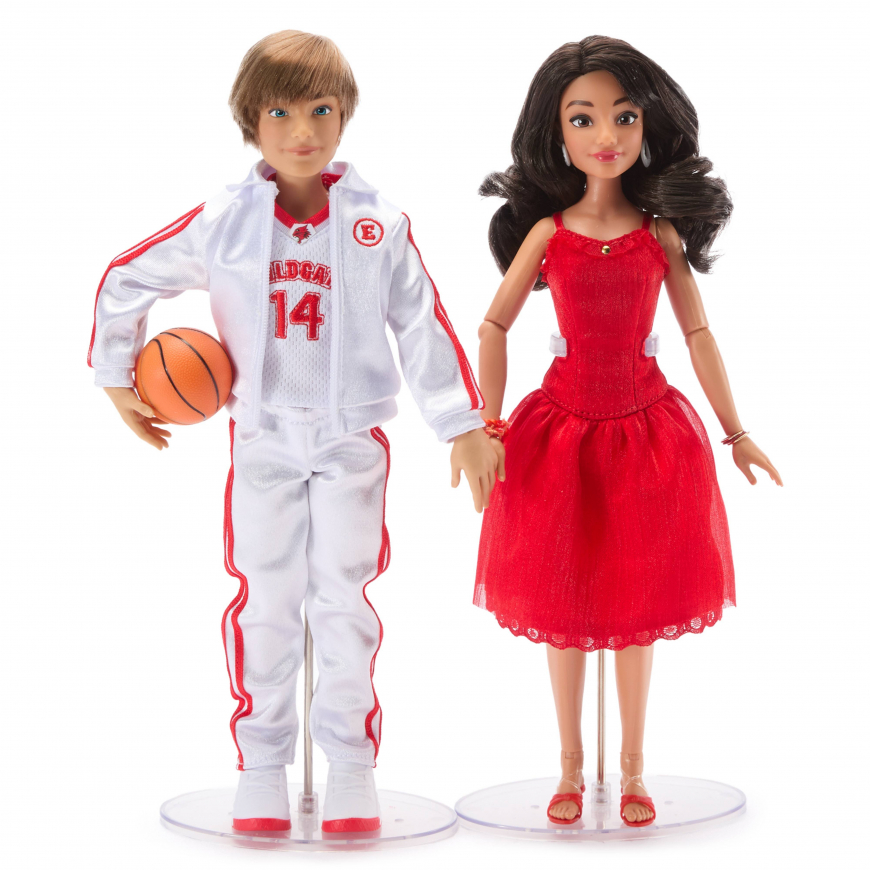 Disney Store High School Musical 20th anniversary Troy Bolton and Gabriella Montez 2 pack limited edition dolls