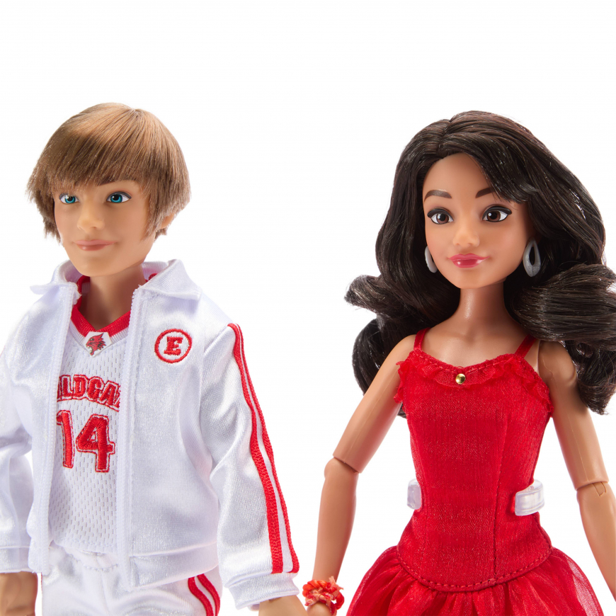Disney Store High School Musical 20th anniversary Troy Bolton and Gabriella Montez 2 pack limited edition dolls