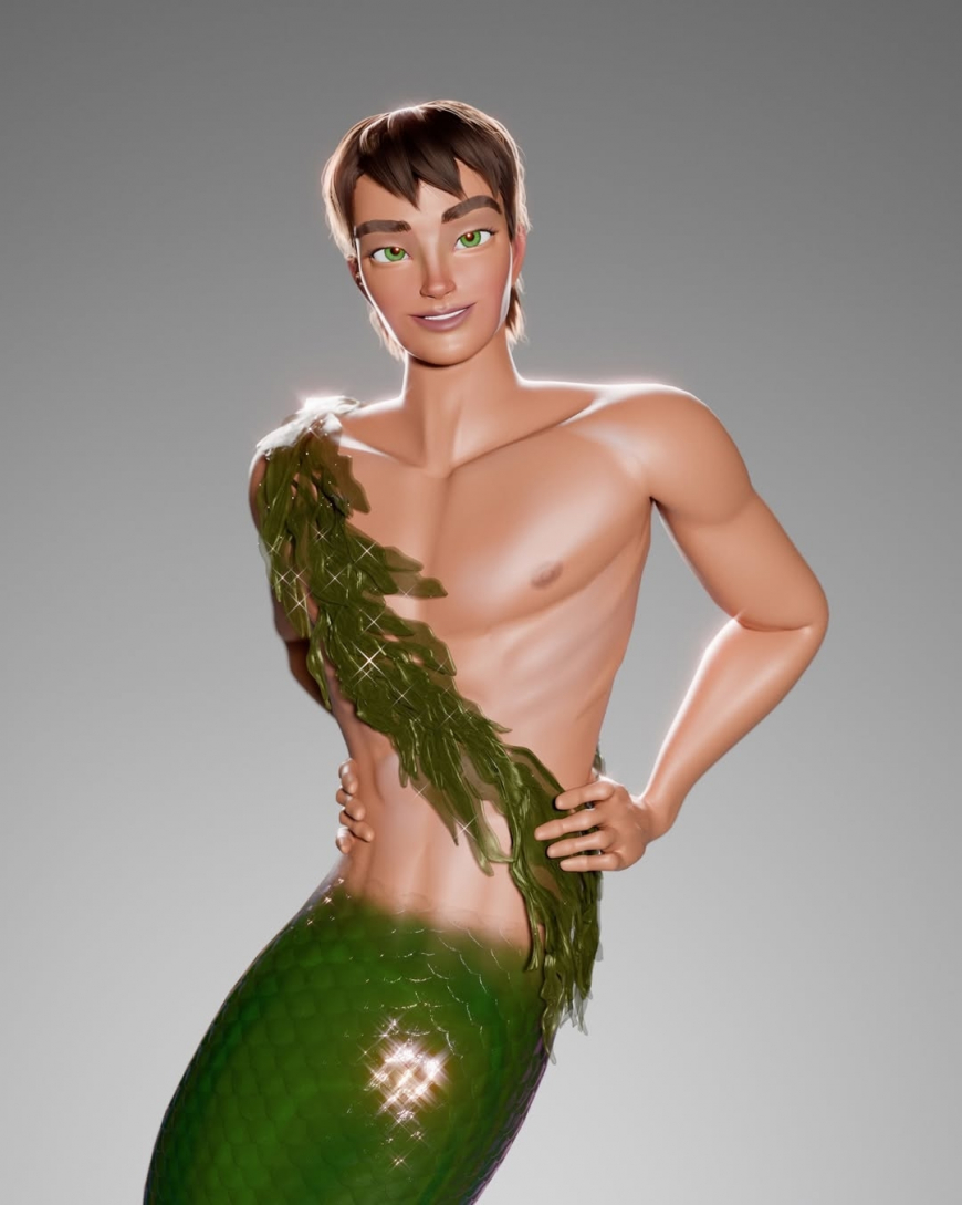 Barbie Mermaidia 3D Fanart