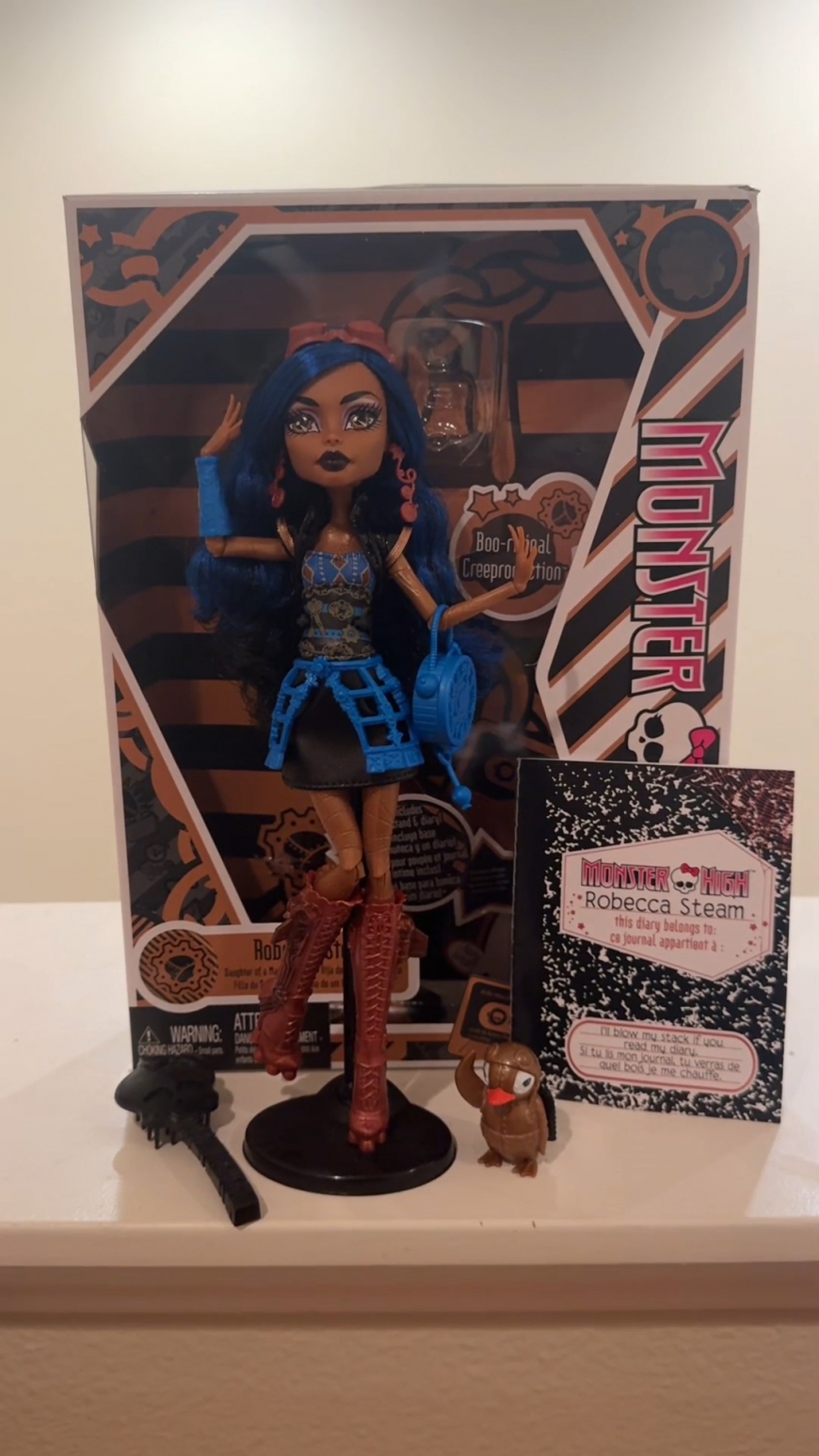Monster High Boo-riginal Creeproduction Robecca Steam doll in real life and out of the box