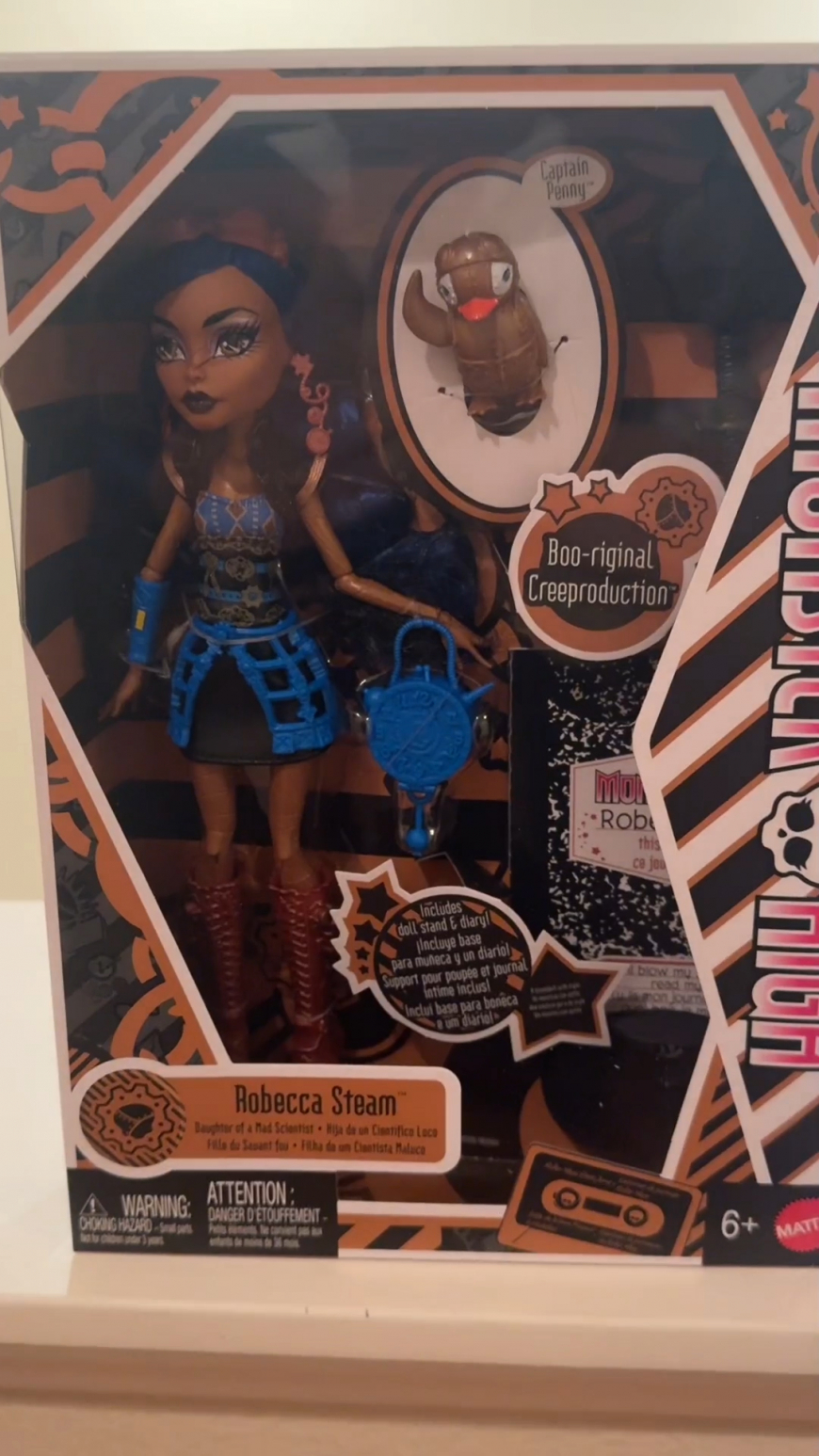 Monster High Boo-riginal Creeproduction Robecca Steam doll in real life and out of the box
