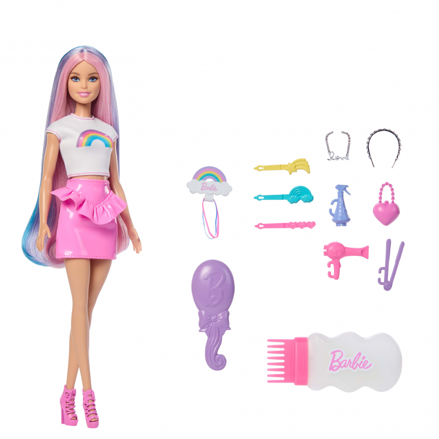 Barbie Rainbow Sparkle Hair doll JJP07