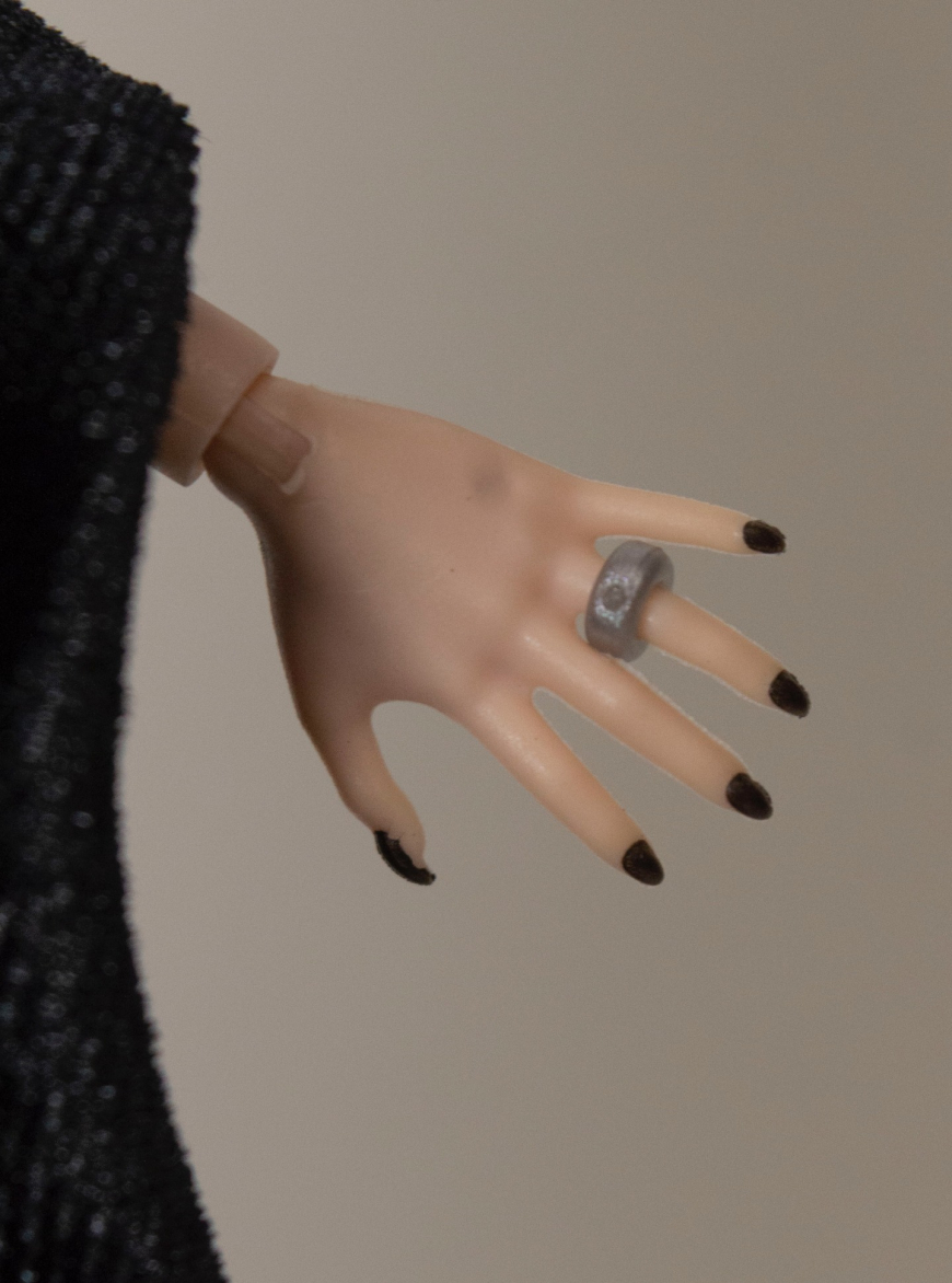 Monster High x Wednesday Morticia Addams doll in real life photos out of the nox