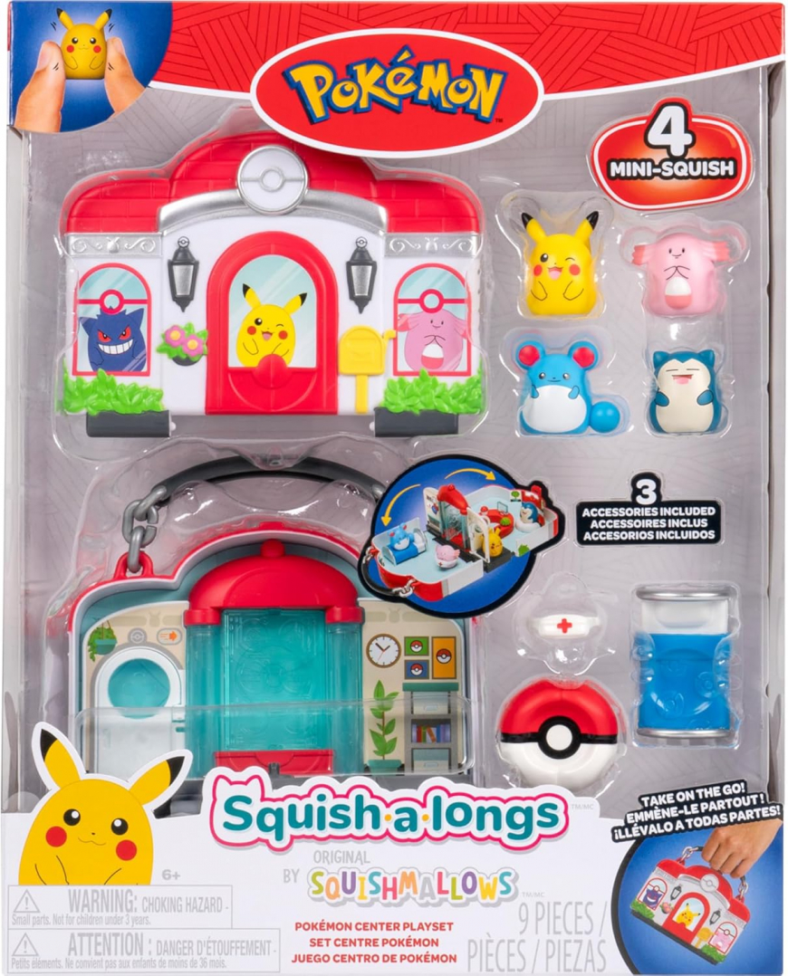 Squish-a-longs Pokémon Center Playset