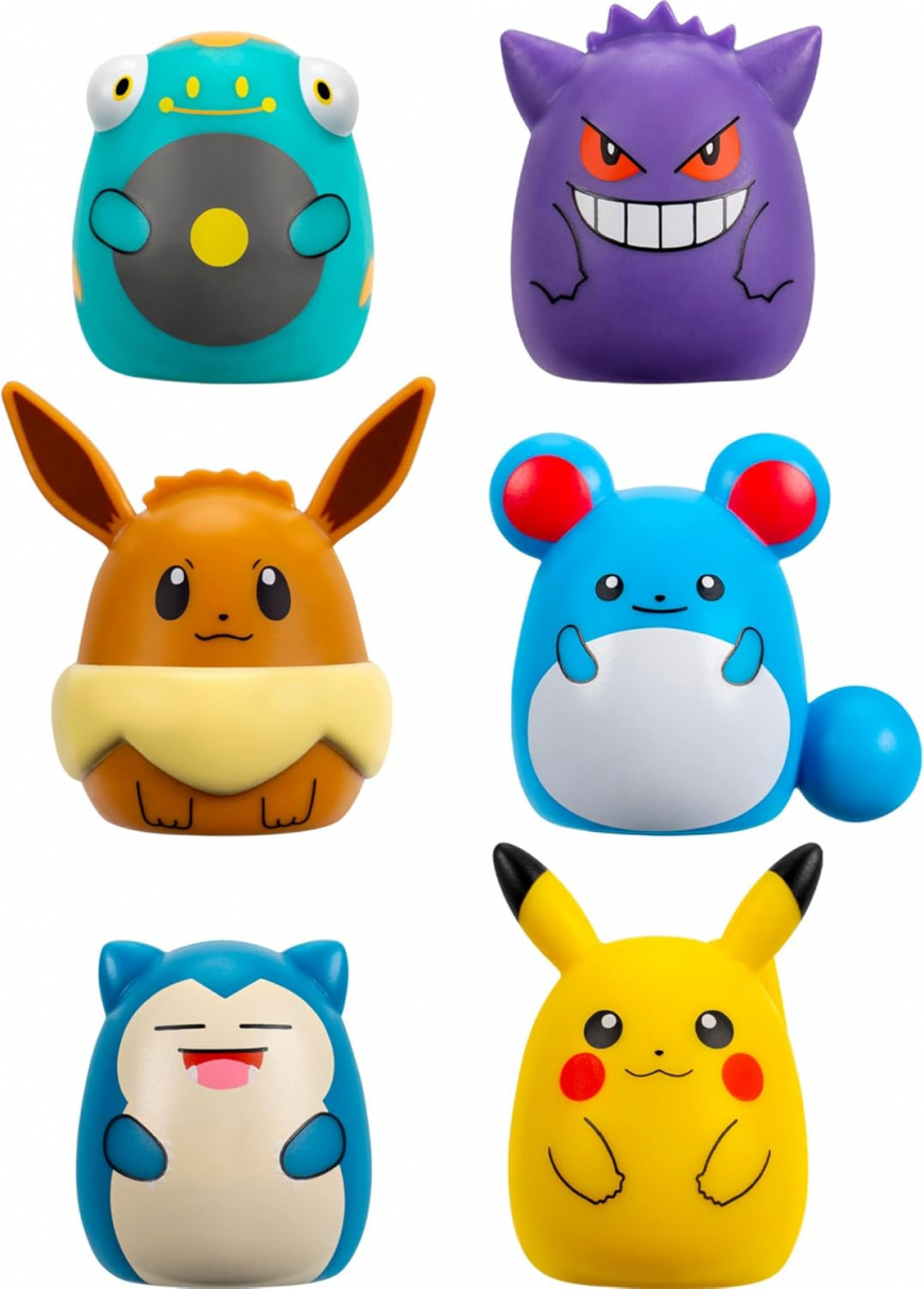 Squish-a-longs Pokémon Mini-Squish 6-Pack