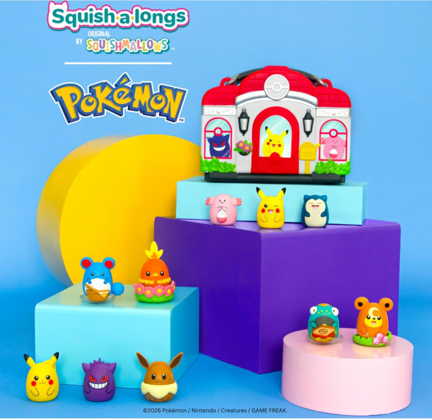 Squish-a-longs Pokémon Mini-Squish 6-Pack