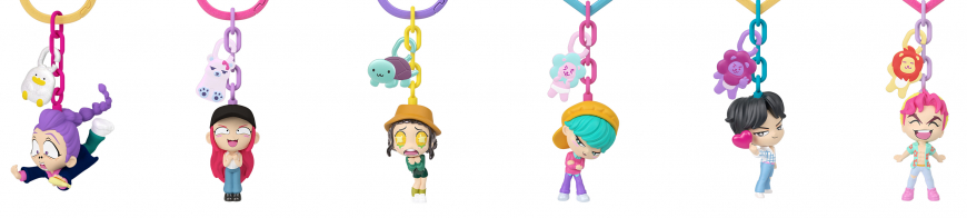 KPop Demon Hunters Hello Friend Mini Reveal Keychains