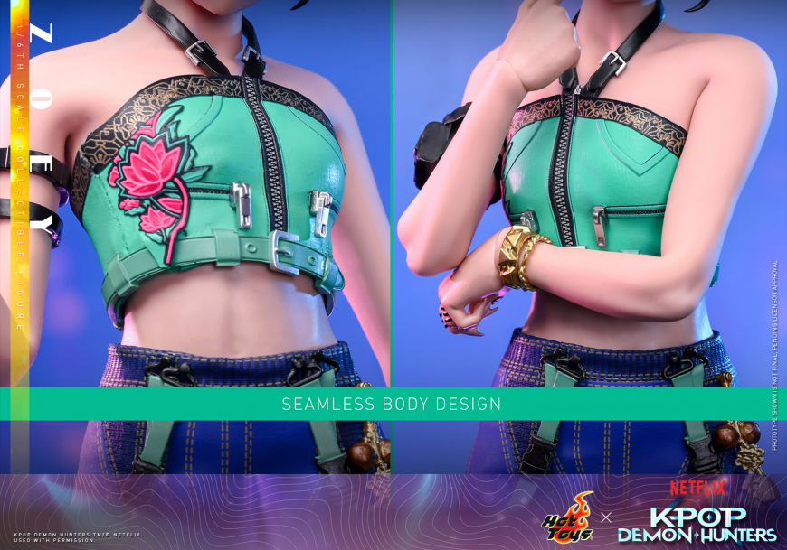 KPop Demon Hunters Huntrix Hot Toys Zoey figure 1/6