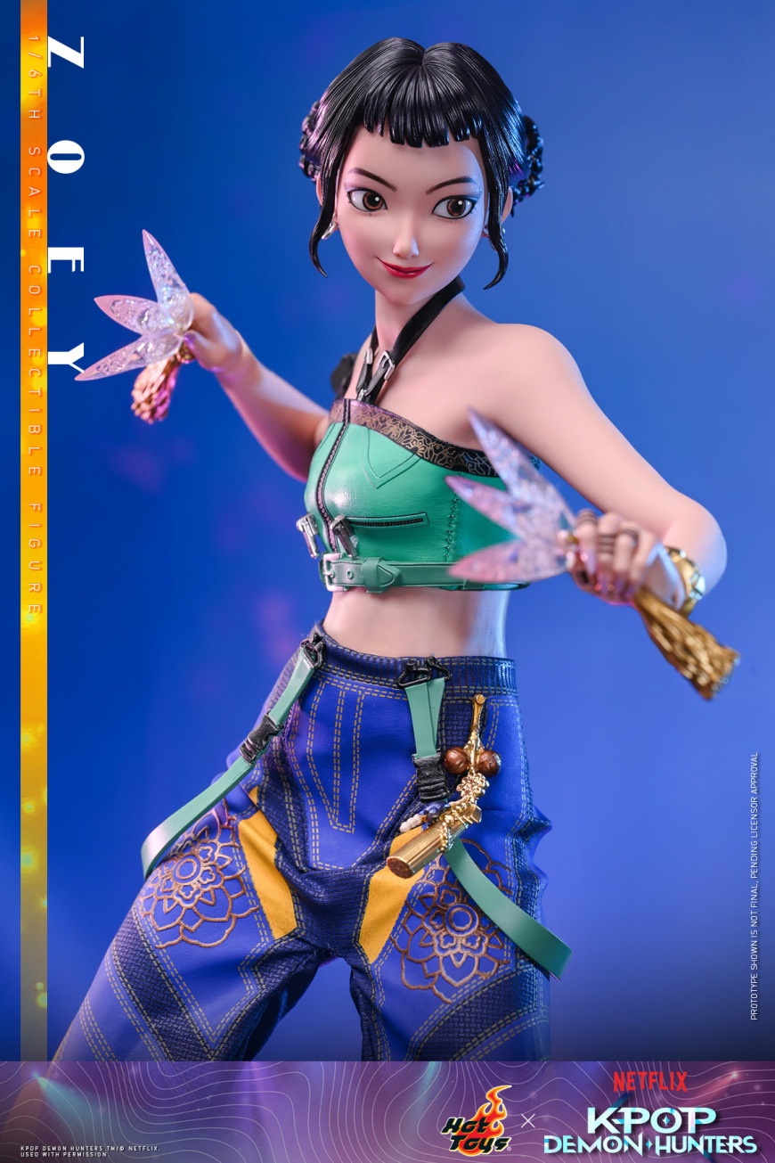 KPop Demon Hunters Huntrix Hot Toys Zoey figure 1/6