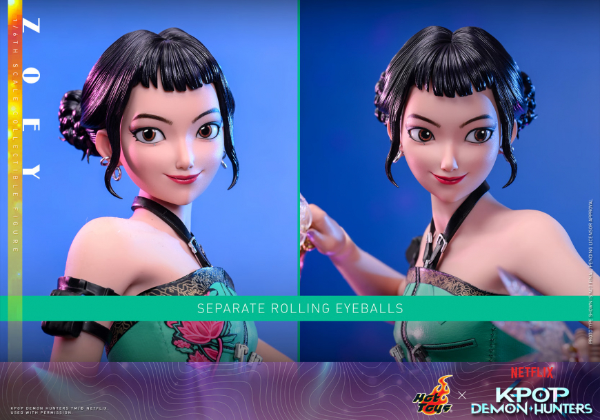KPop Demon Hunters Huntrix Hot Toys Zoey figure 1/6