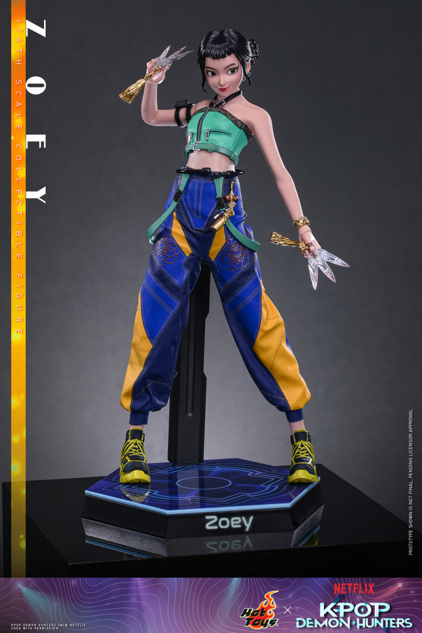 KPop Demon Hunters Huntrix Hot Toys Zoey figure 1/6