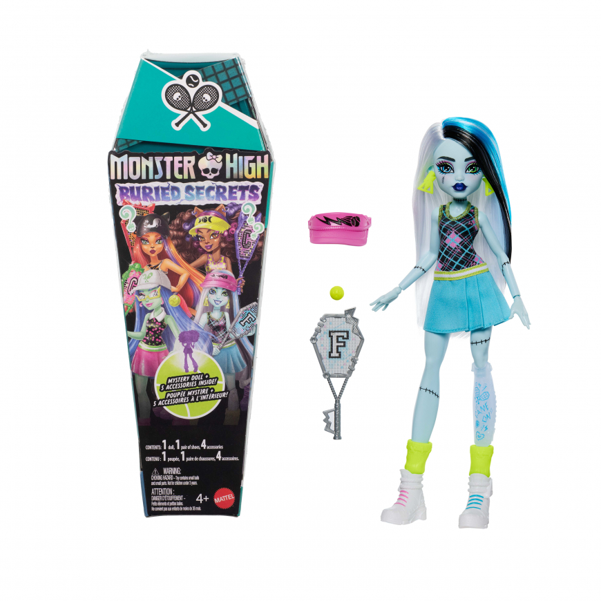 Monster High Buried Secrets Courtside Fang-Out Frankie Stein doll