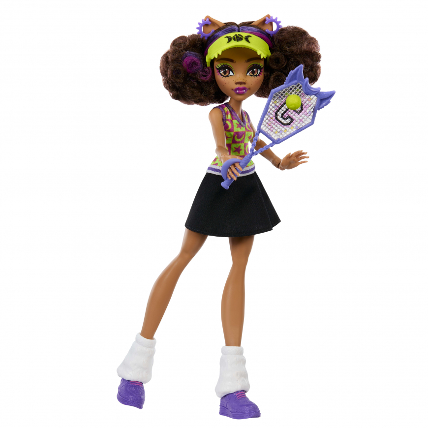 Monster High Buried Secrets Courtside Fang-Out Clawdeen doll