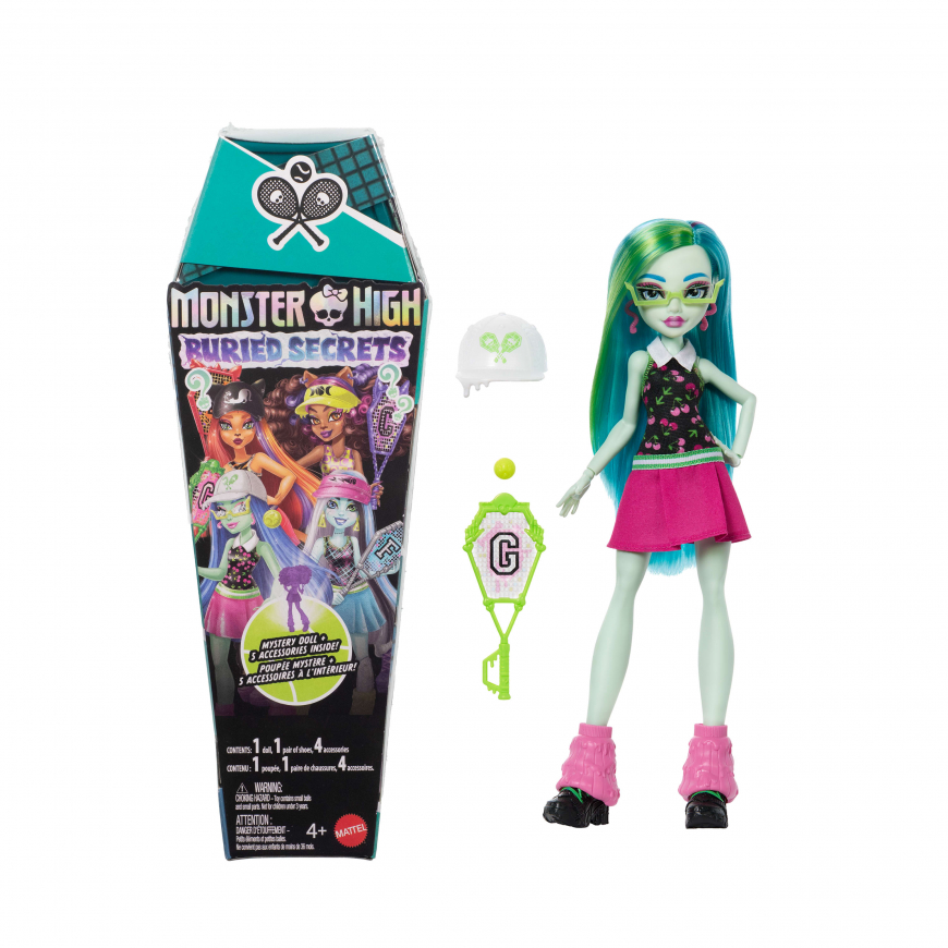 Monster High Buried Secrets Courtside Fang-Out Ghoulia doll
